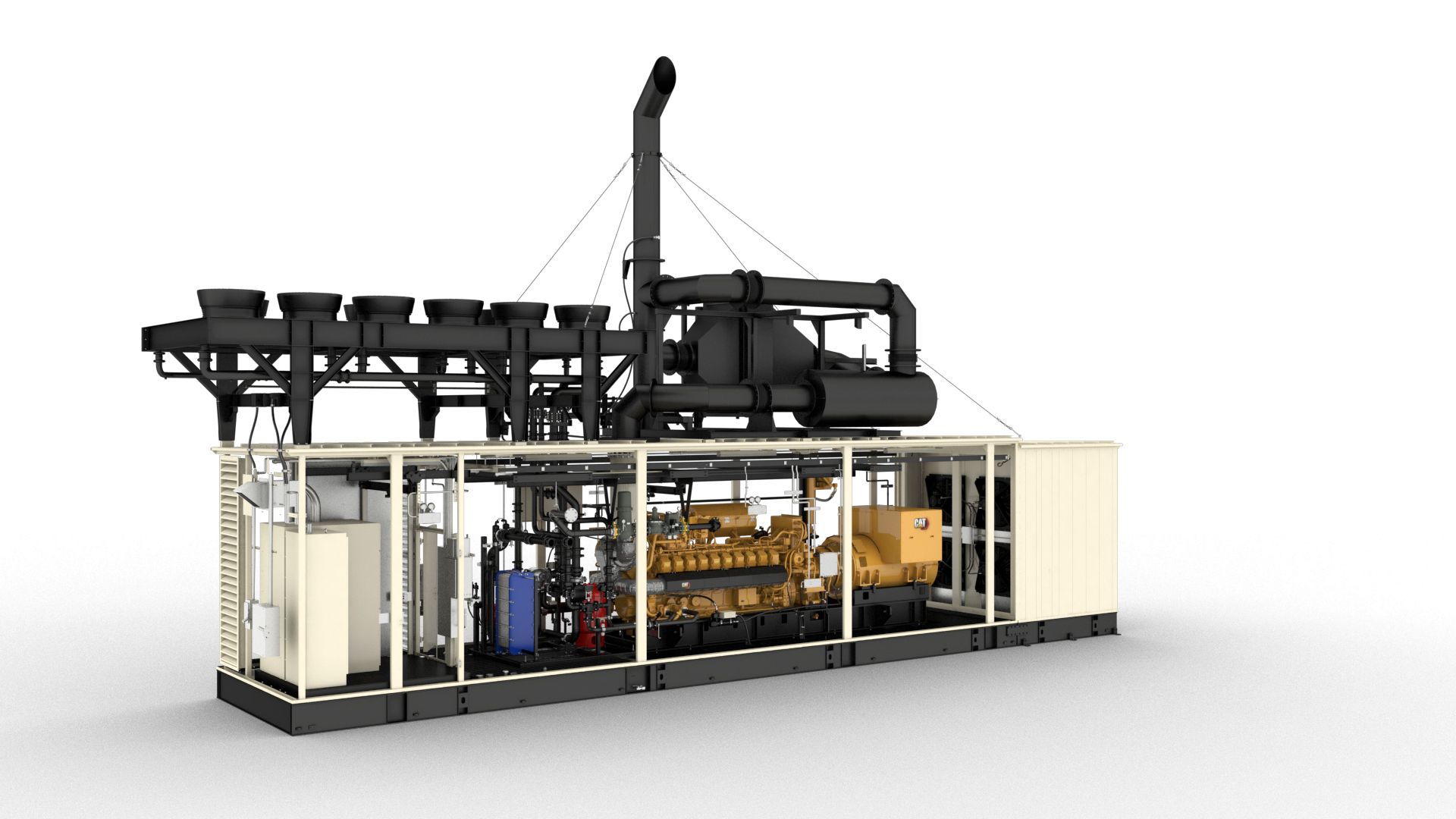 CHP2500 Gas Enclosure Open View>