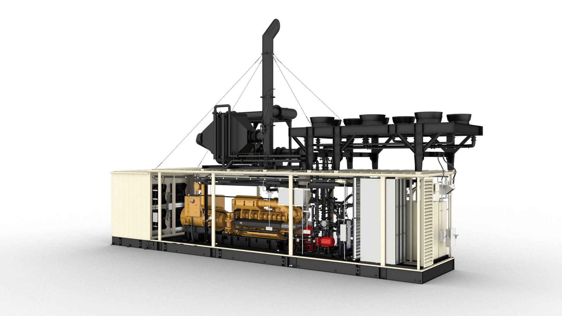 CHP2500 Gas Enclosure Open View>