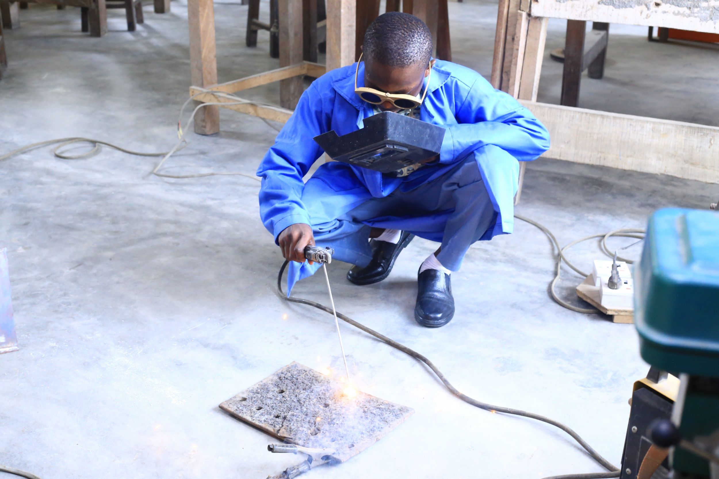 Hope Emmanuel Frank: Young Engineer Builds Caterpillar Excavator