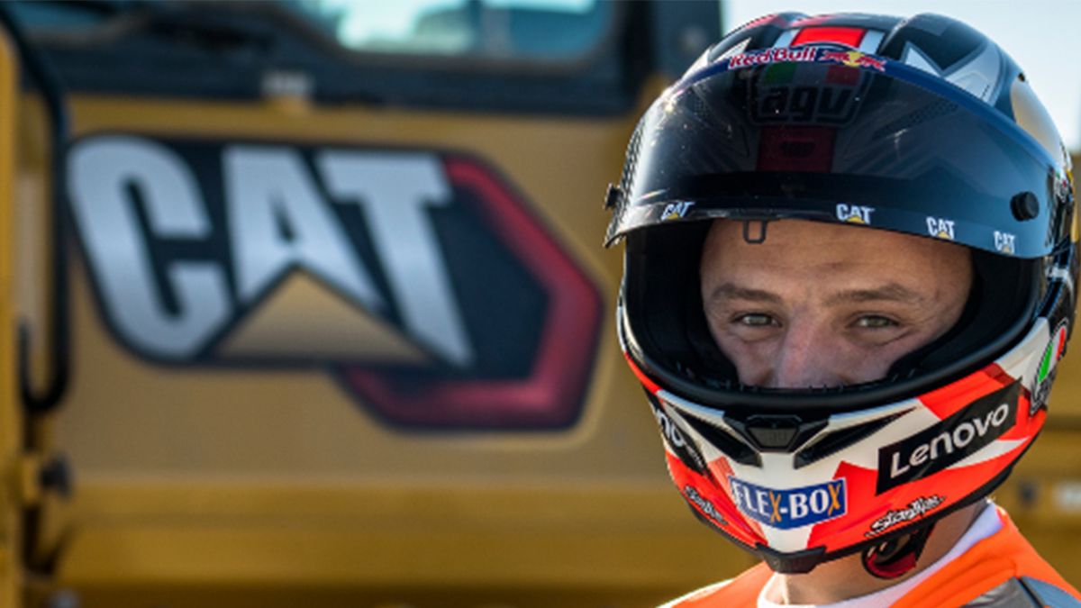 MotoGP Rider Jack Miller, sponsored by Caterpillar