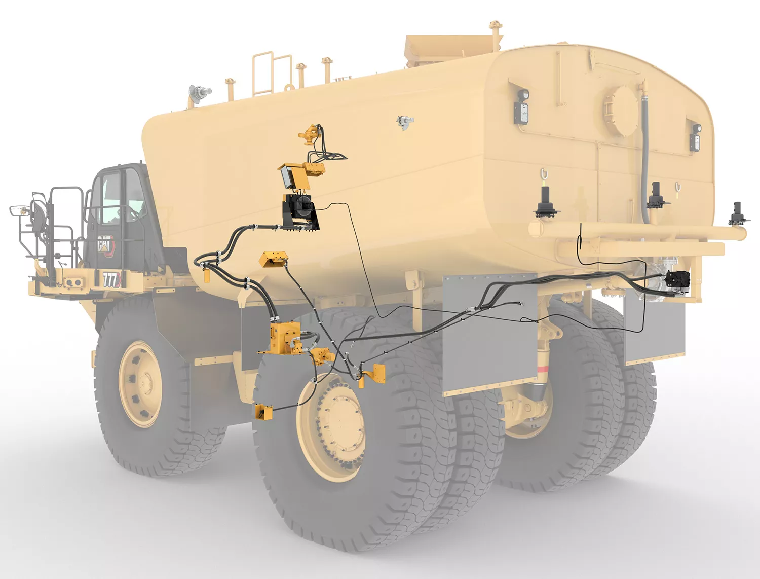 Manage Haul Road Dust Efficiently with The Cat Water Delivery System.
