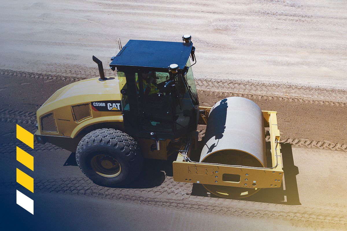 CAT COMPACT WITH COMPACTION METER VALUE (CMV)