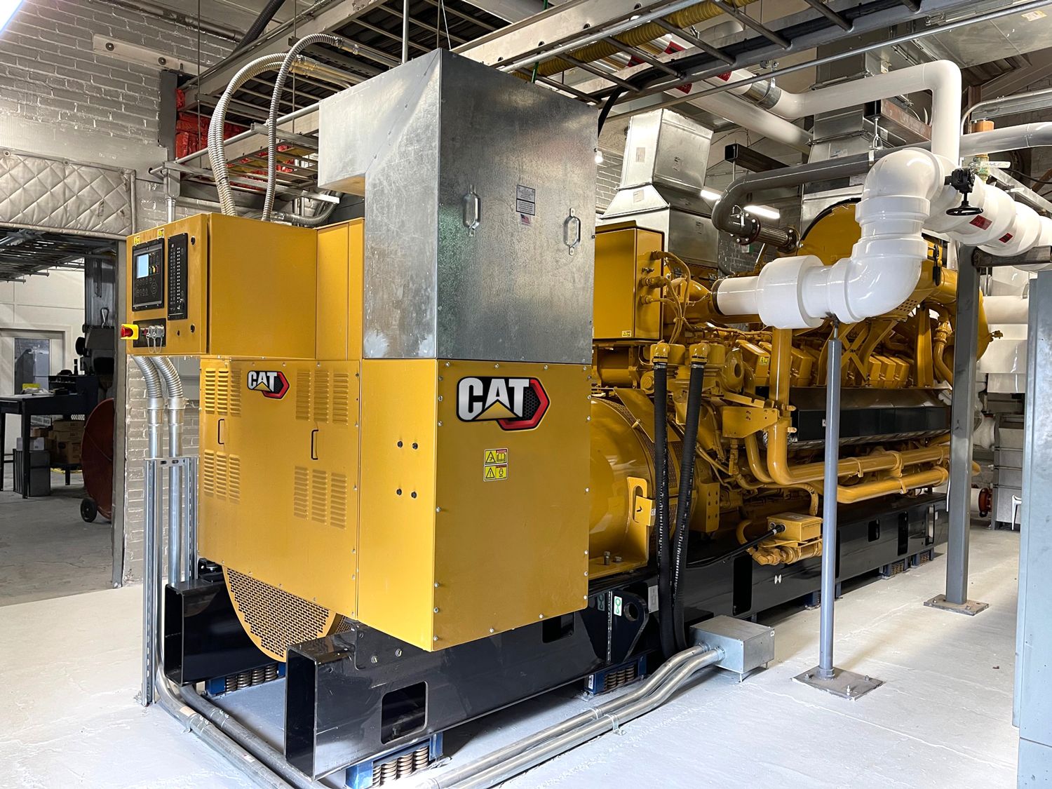 Natural gas generator set installation