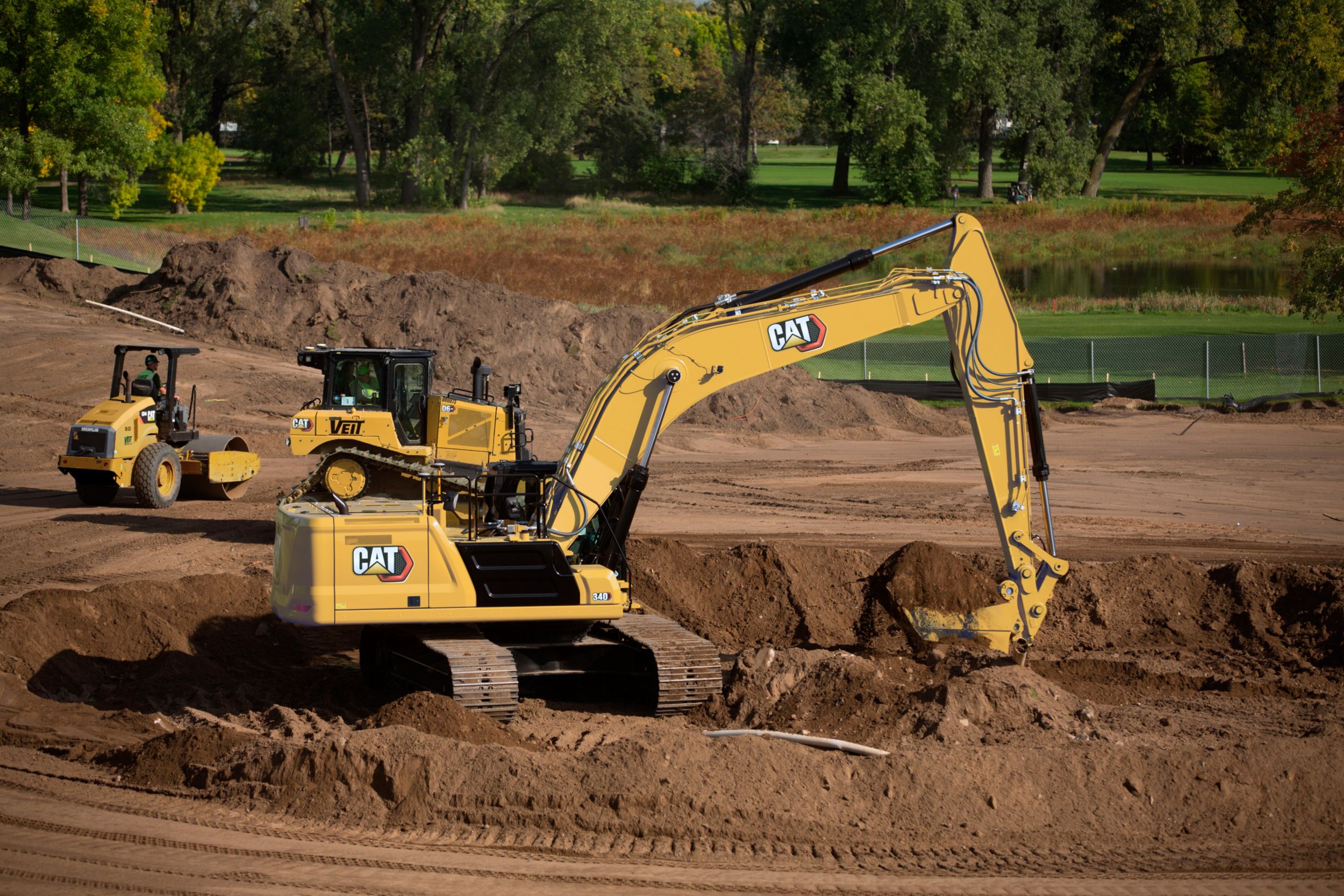 Site development is just one of the applications where the 340 excels.