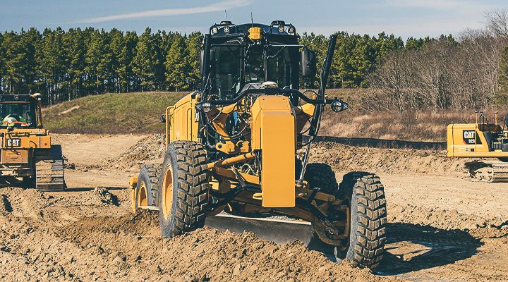 Motor Grader on a job site
