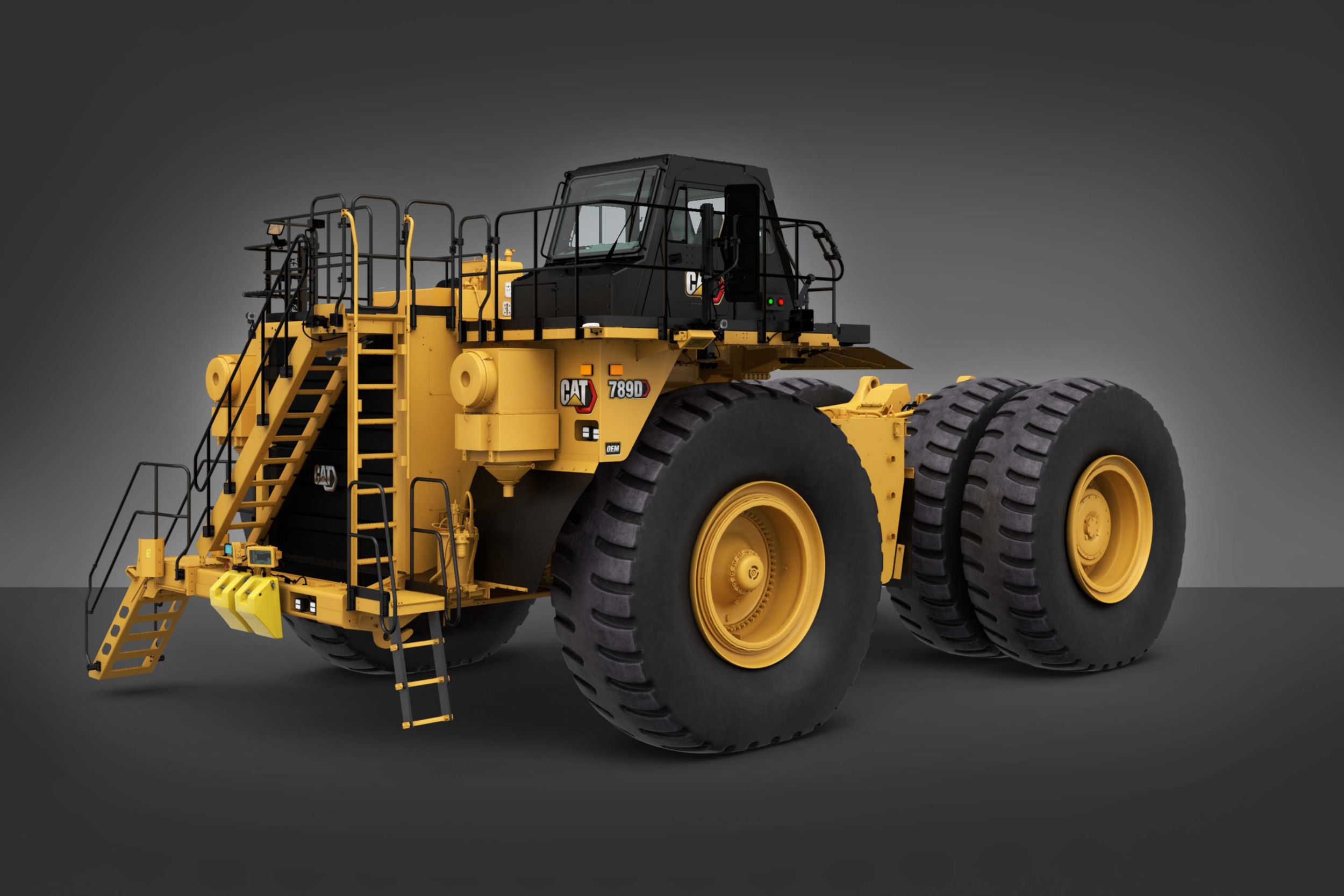 The 789D bare chassis comes equipped with a higher Tractor ROPS certification ratings needed for specialty machines including water trucks, tow trucks, and fuel and lube trucks.