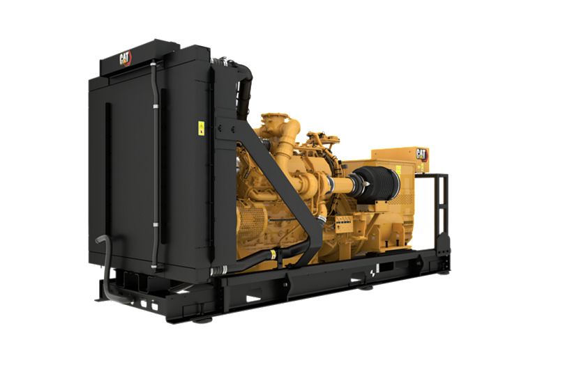 C32 Front Left View, Diesel Generator Set