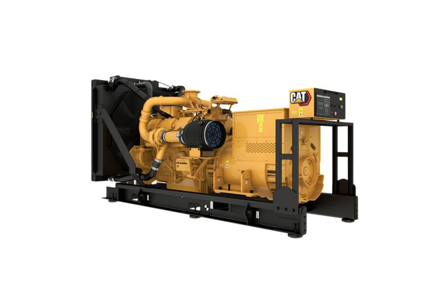 C32 Rear Left View, Diesel Generator Set