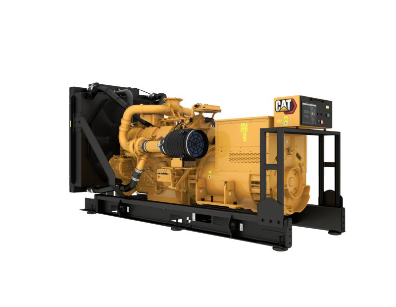 C32 Rear Left View, Diesel Generator Set