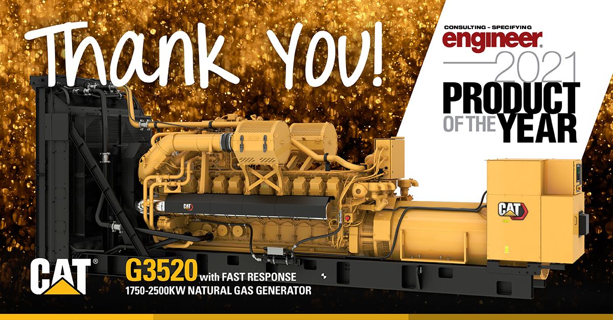 Cat® G3520 gas generator set