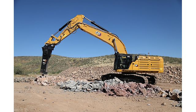 Cat H215 S Performance Hammer working