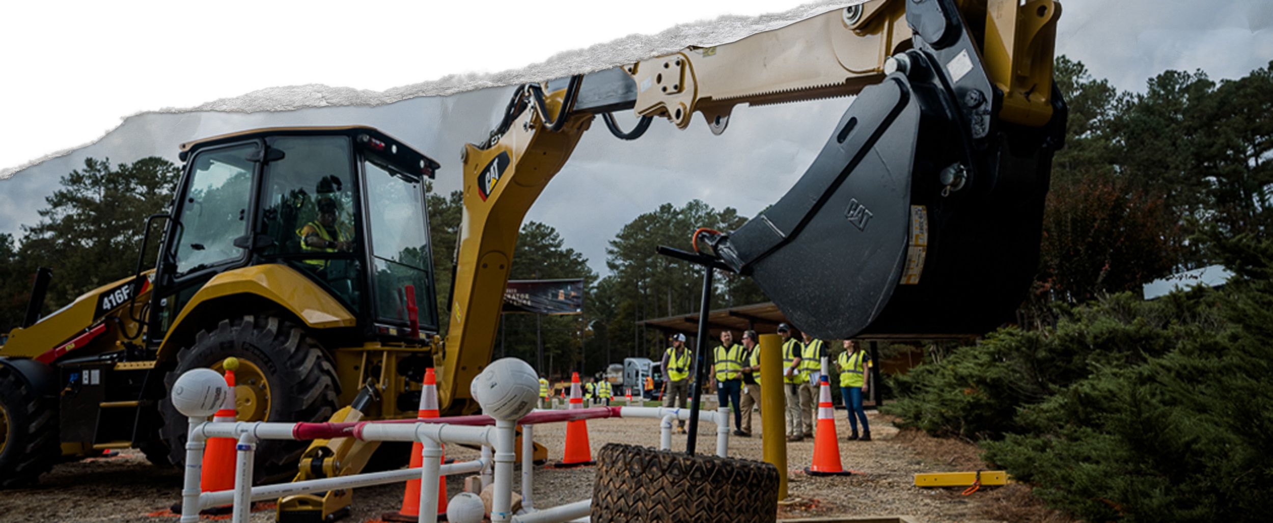Backhoe loader and operators