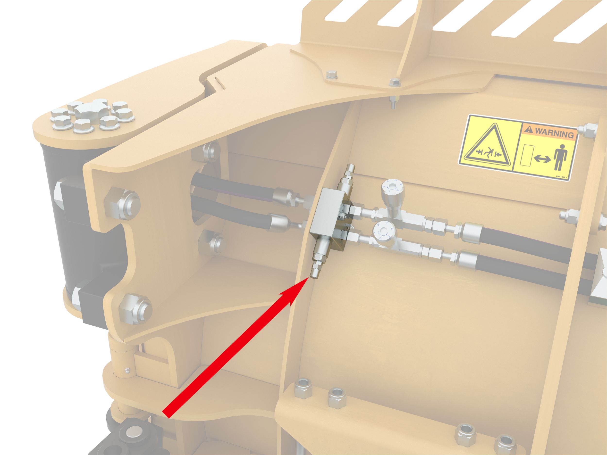 Justerbar säkerhetsventil för övergång