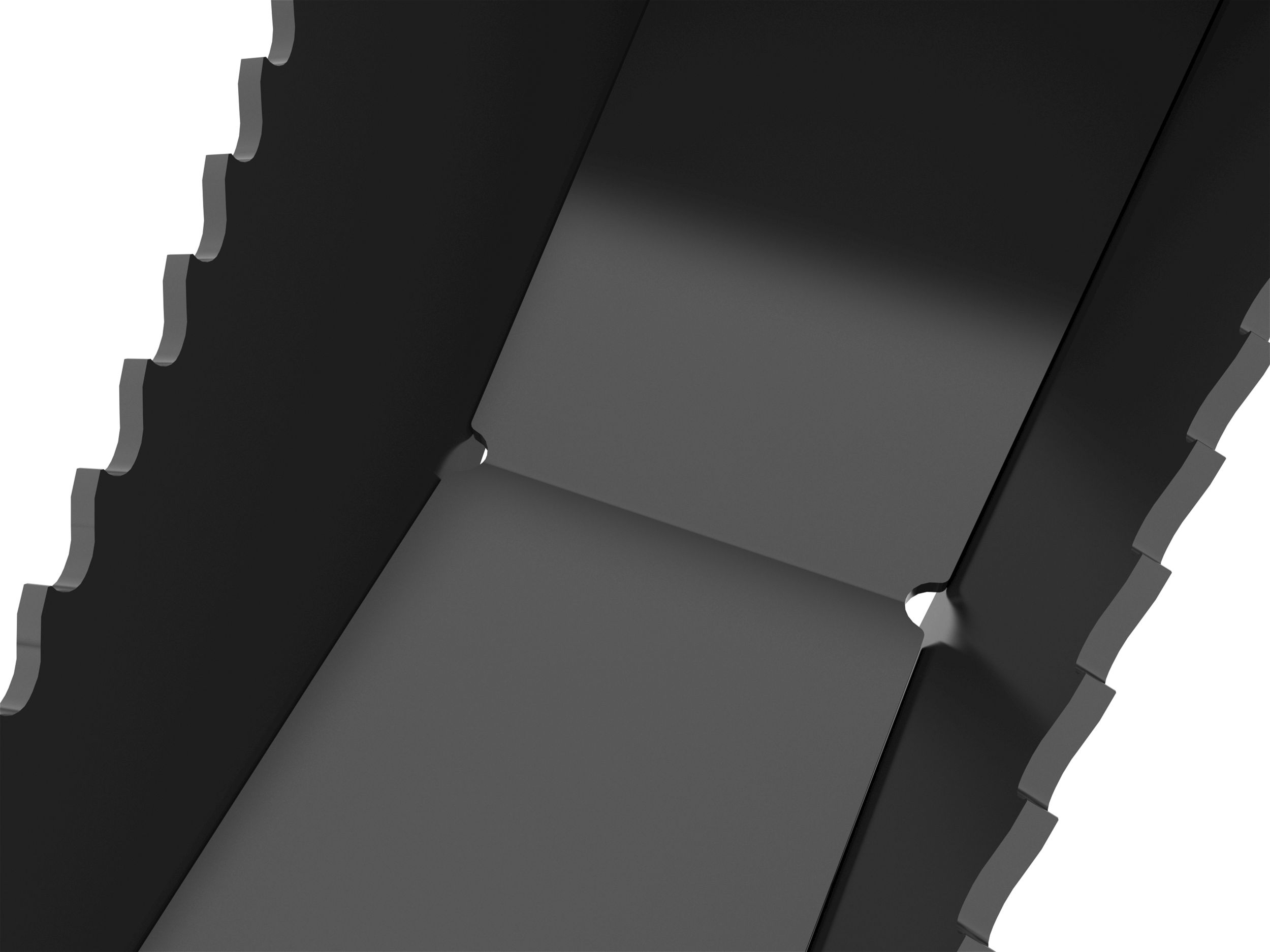 Dräneringshål i skopan