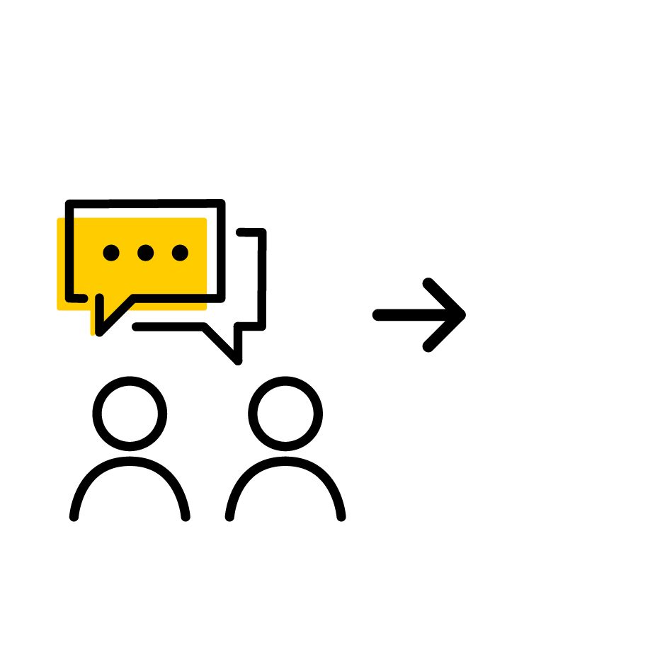Icon of people talking