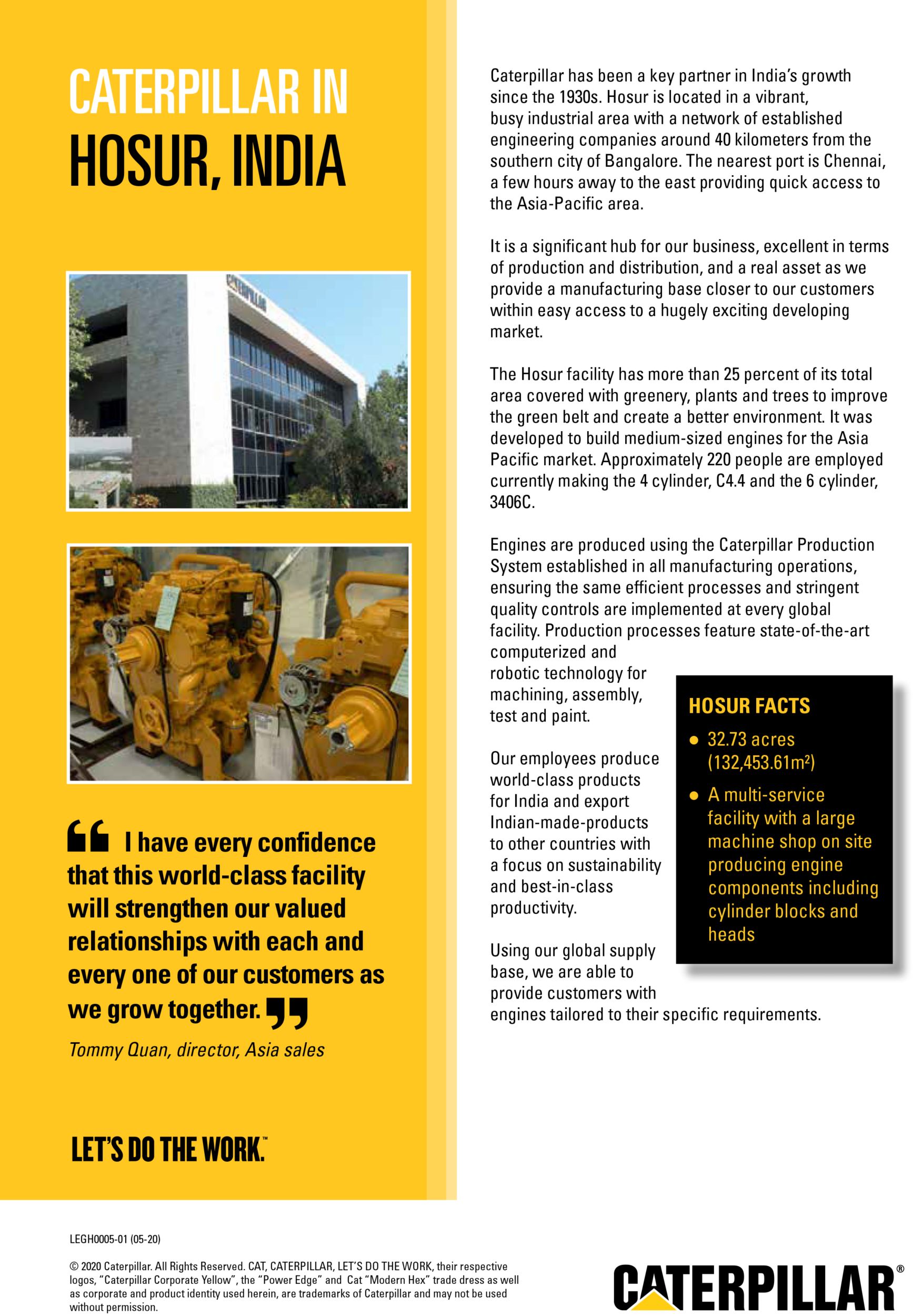 Caterpillar in Hosur