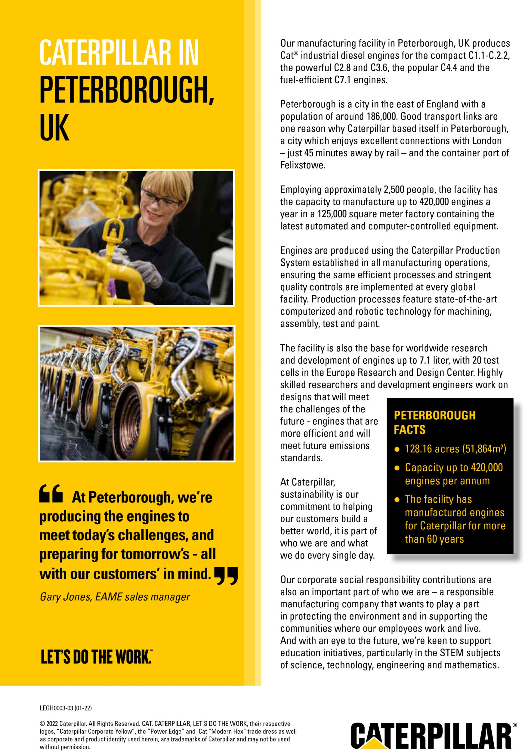 Caterpillar in Peterborough