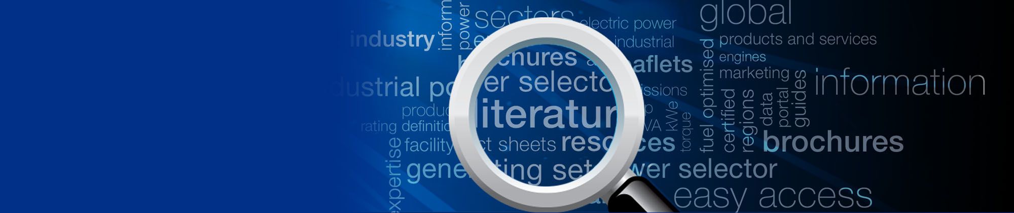 Front covers of four corporate brochures