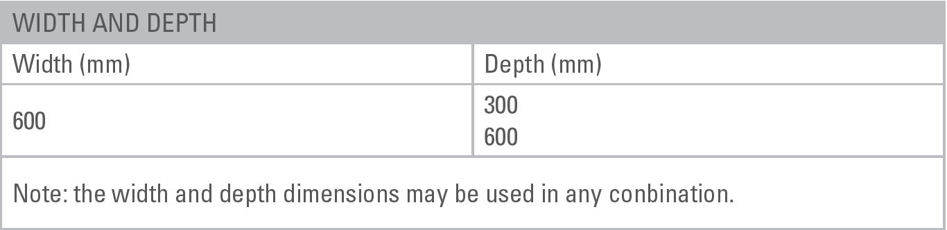 CABINET WIDTH DEPTH