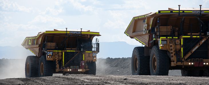 Autonomous trucks at work