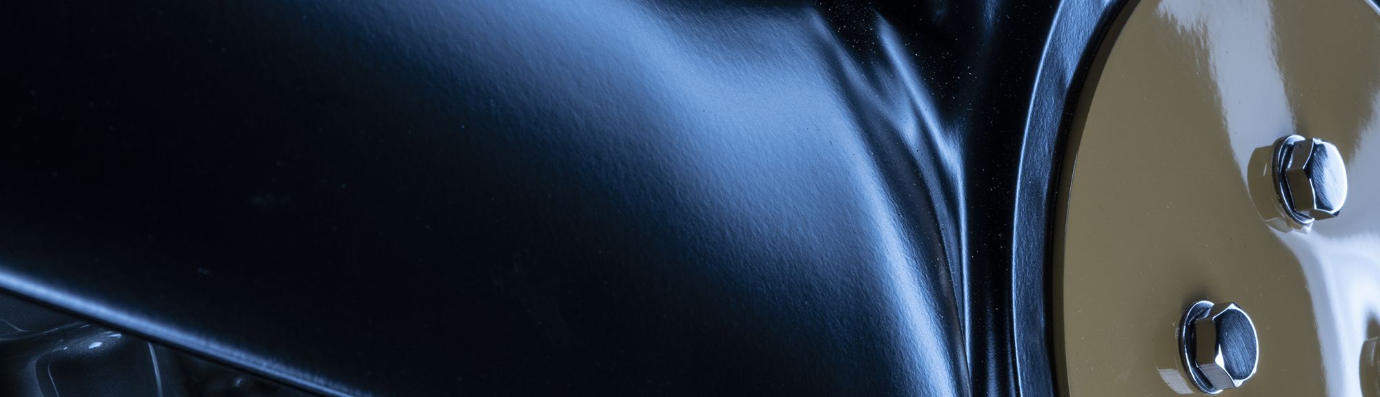 Close up of fan hub on diesel engine