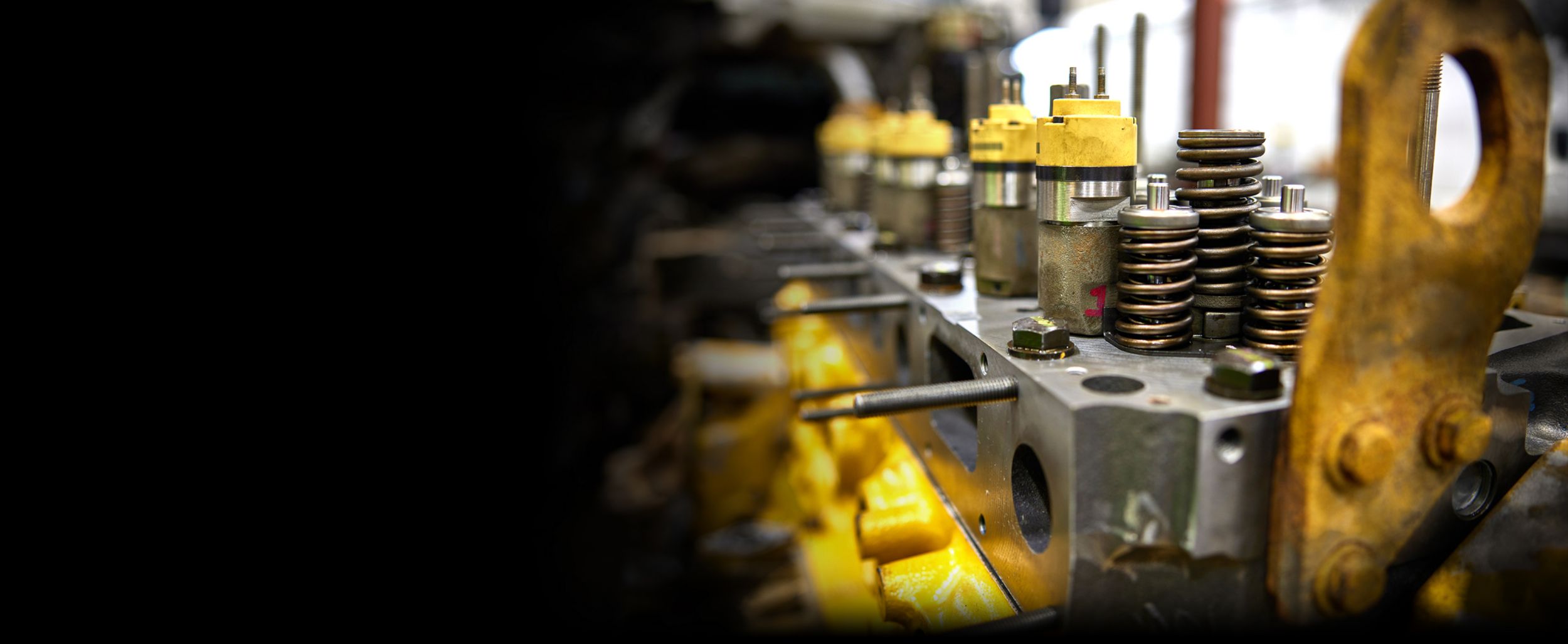 Truck Engine in service workshop