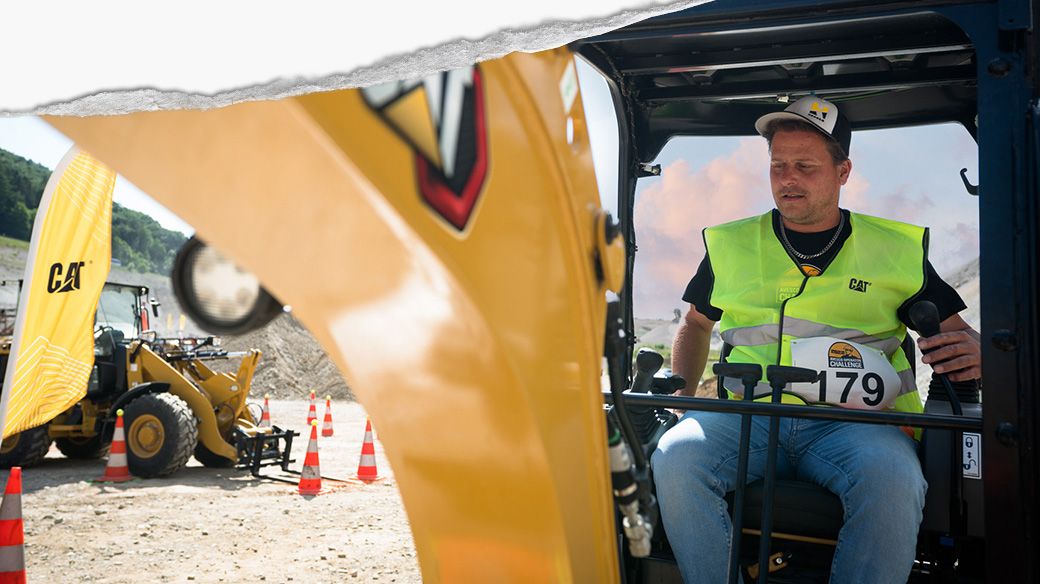 Operator in Excavator Cab