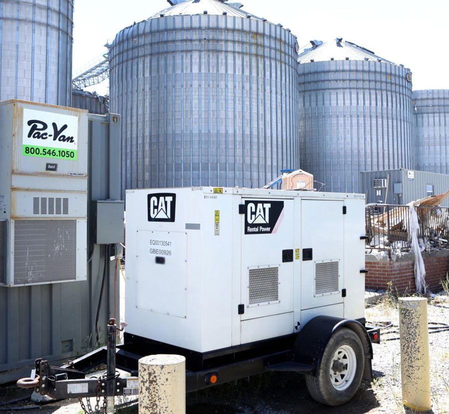 generator at grain silo company