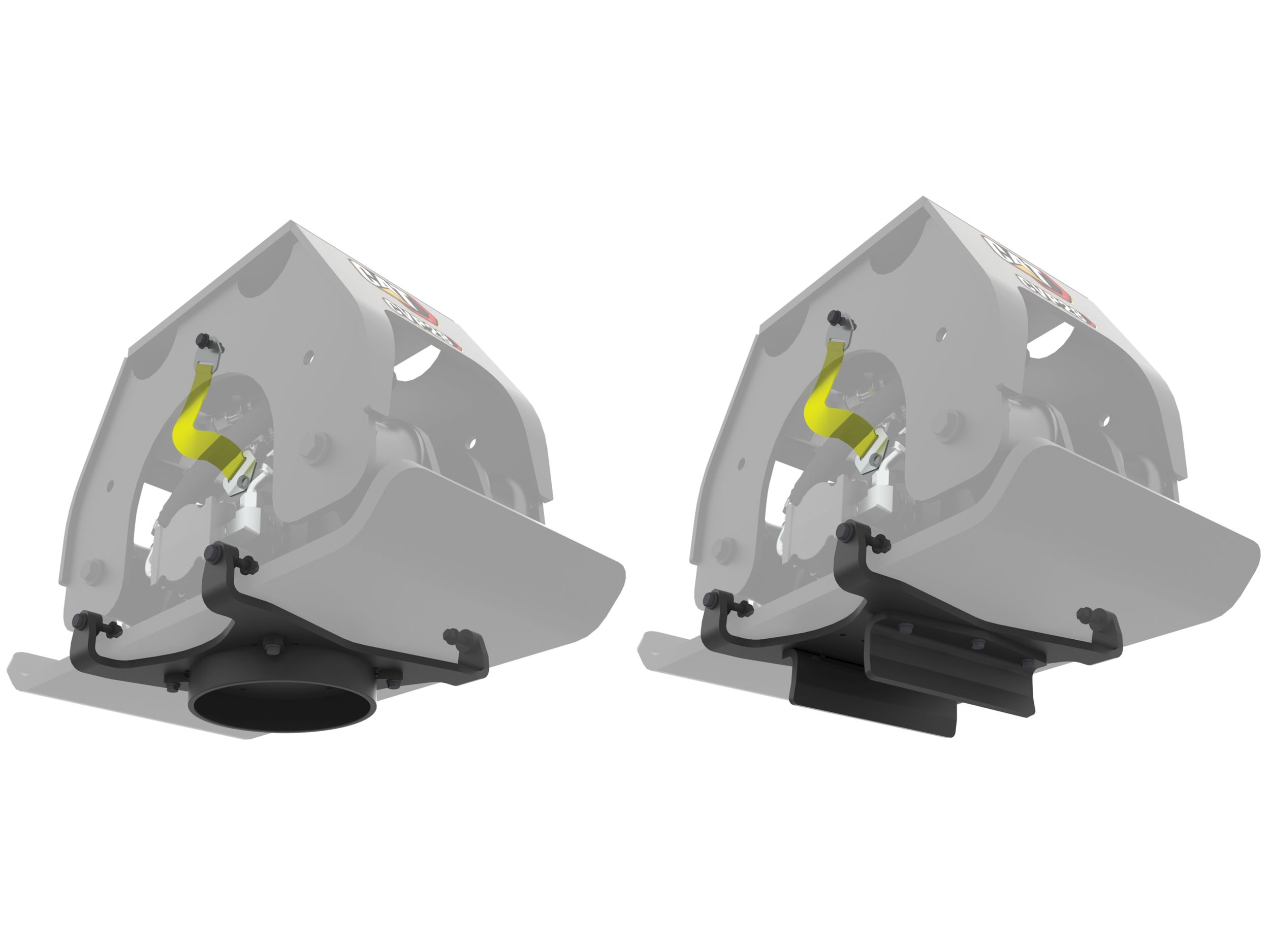 Optionale Pfosten- oder Plattenramme