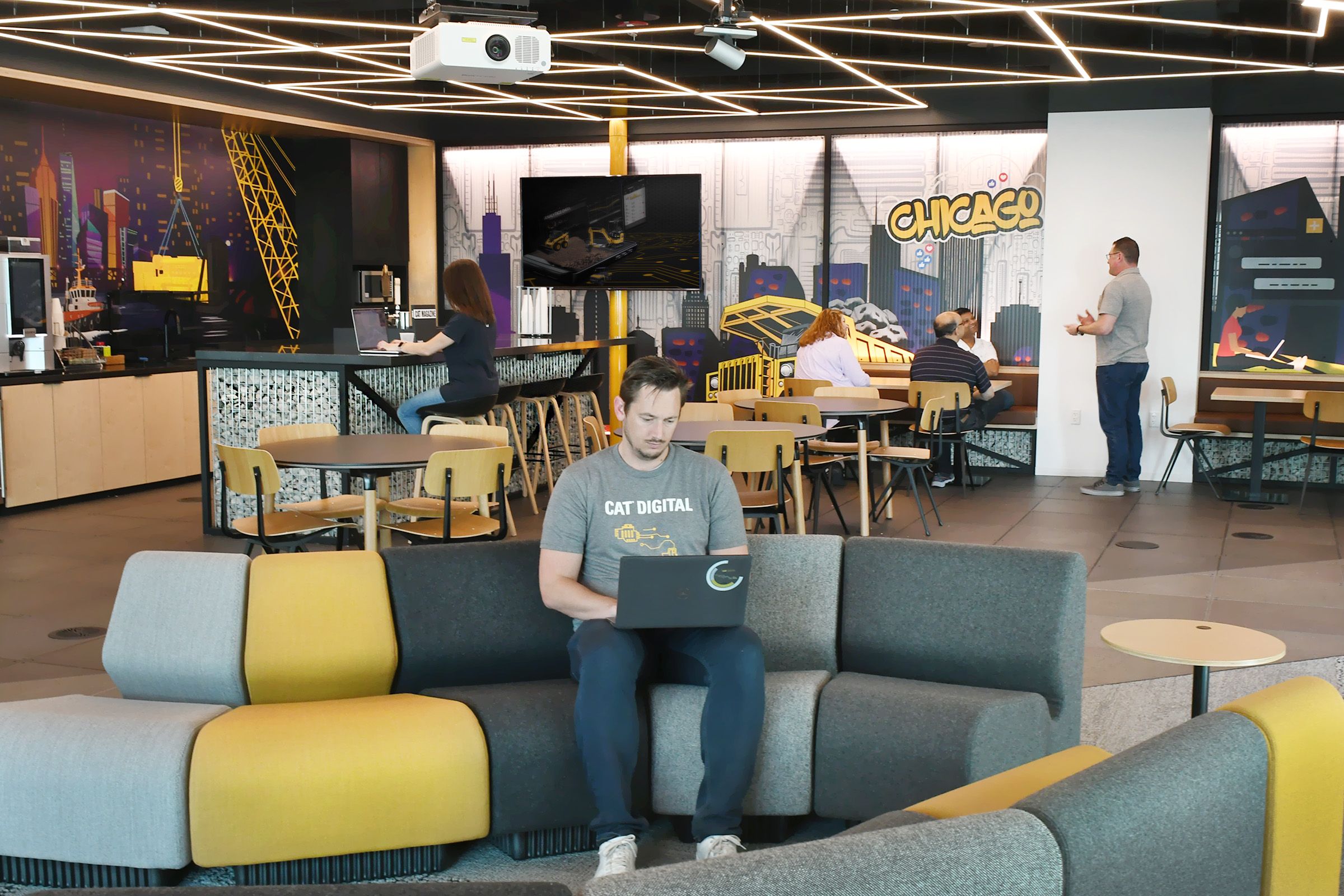 Man working on machine