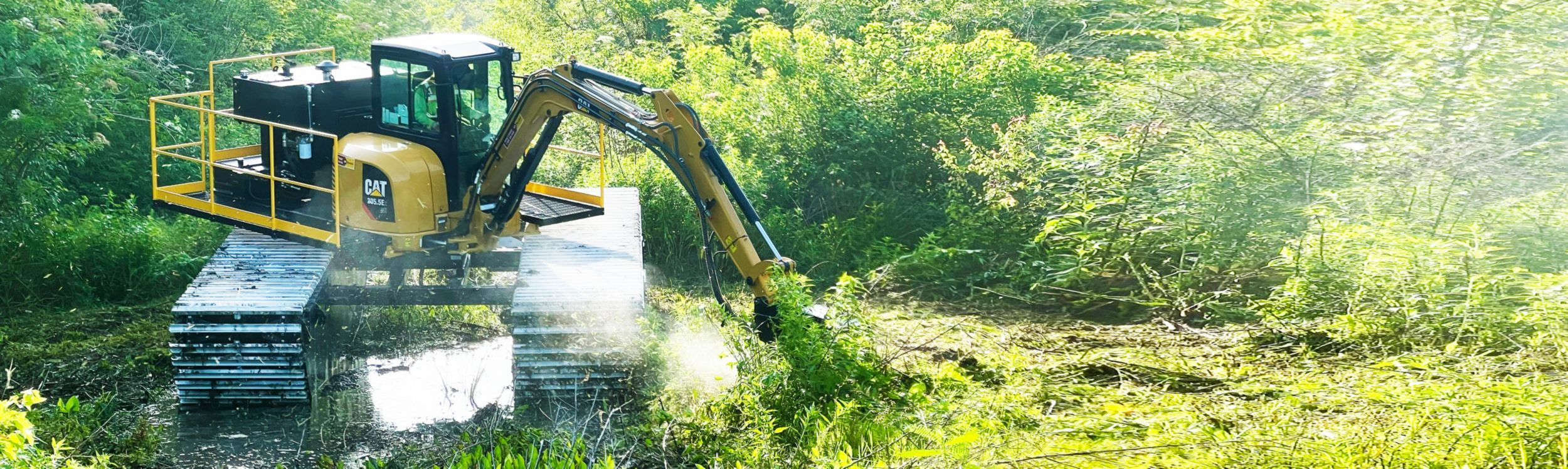 Wetland Equipment Company teams with Cat power for their Amphibious Buggies.