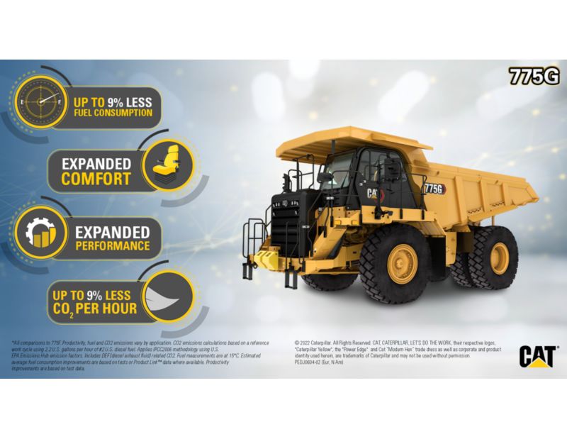 775G Off-Highway Truck Customer Benefits
