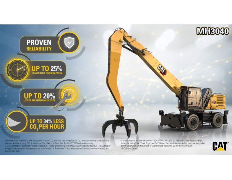 MH3040 Wheel Material Handler Customer Benefits