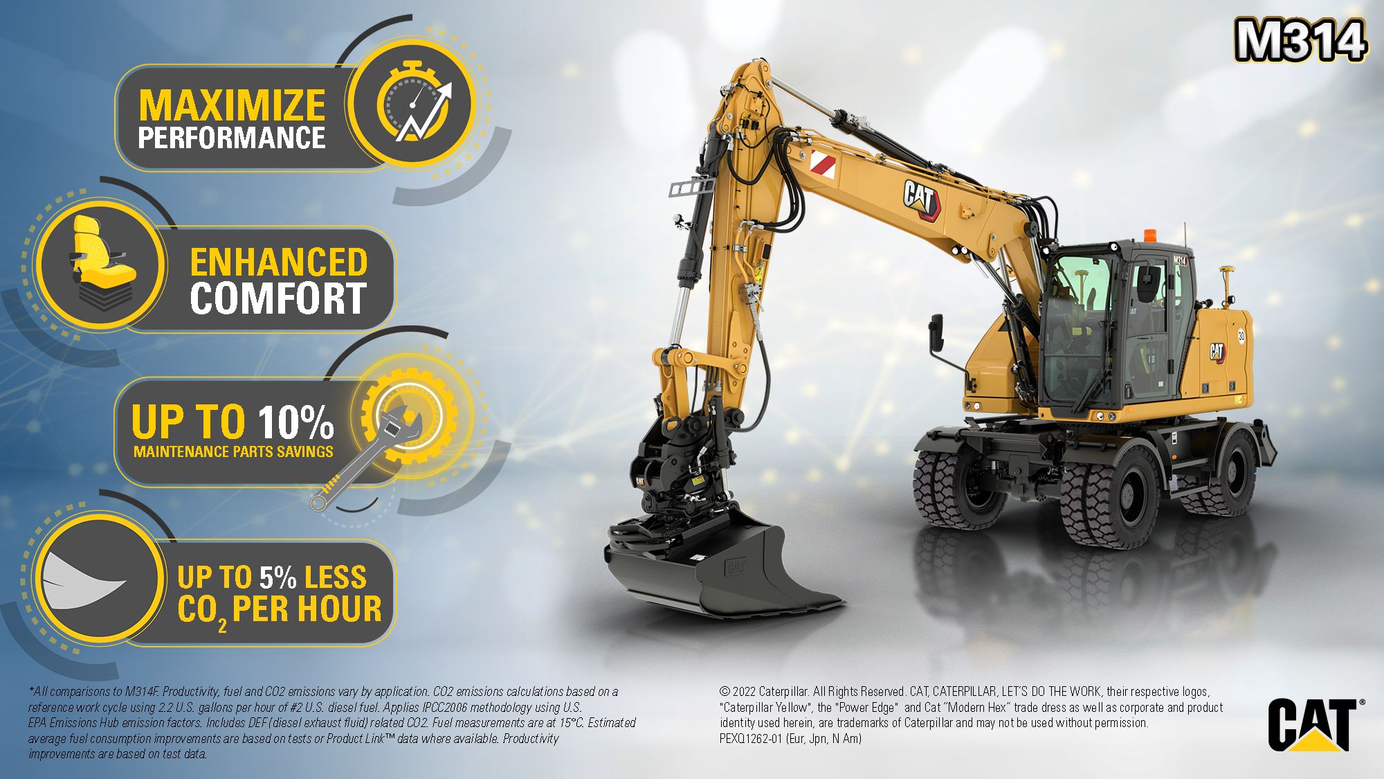 M314 Wheeled Excavator Customer Benefits