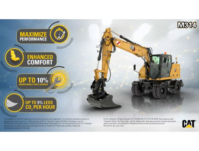 M314 Wheeled Excavator Customer Benefits