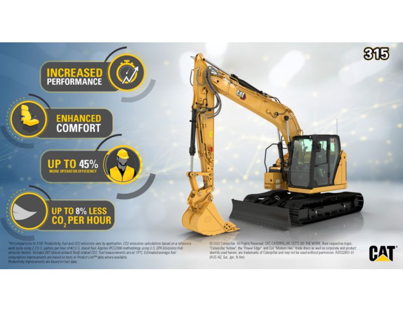 315 Hydraulic Excavator Customer Benefits