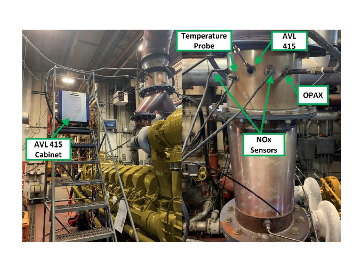 Figure 2: Emissions Sensors and Analysis Equipment