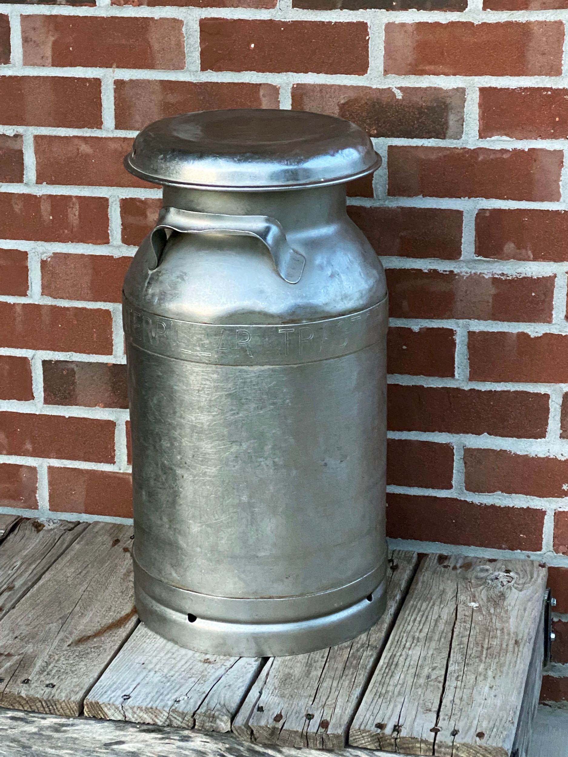 antique Caterpillar milk