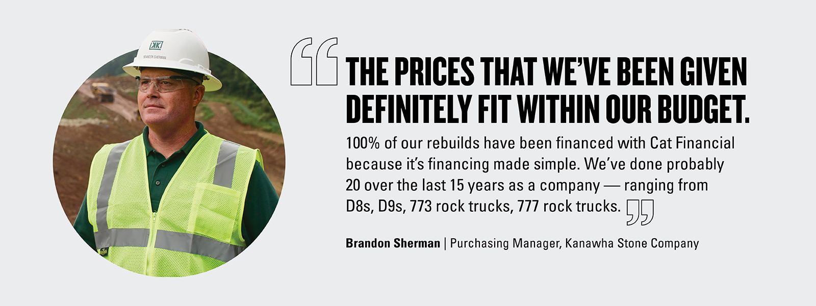 Finance a Cat rebuild for D8s, D9s, 773 rock trucks, 777 rock trucks