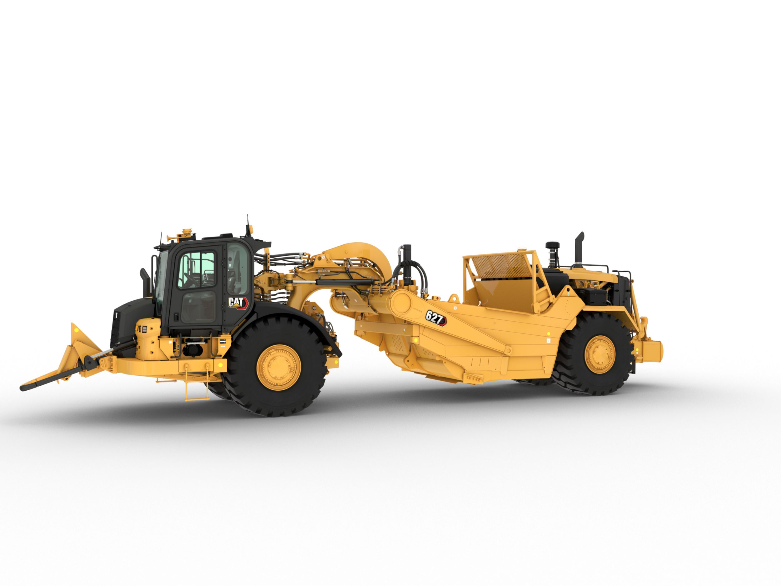 ヴィンテージ 西ドイツ製 Push-Pull Schurfzug CAT 627 2 - Caterpillar 627 push-pull scrapers - Schneider