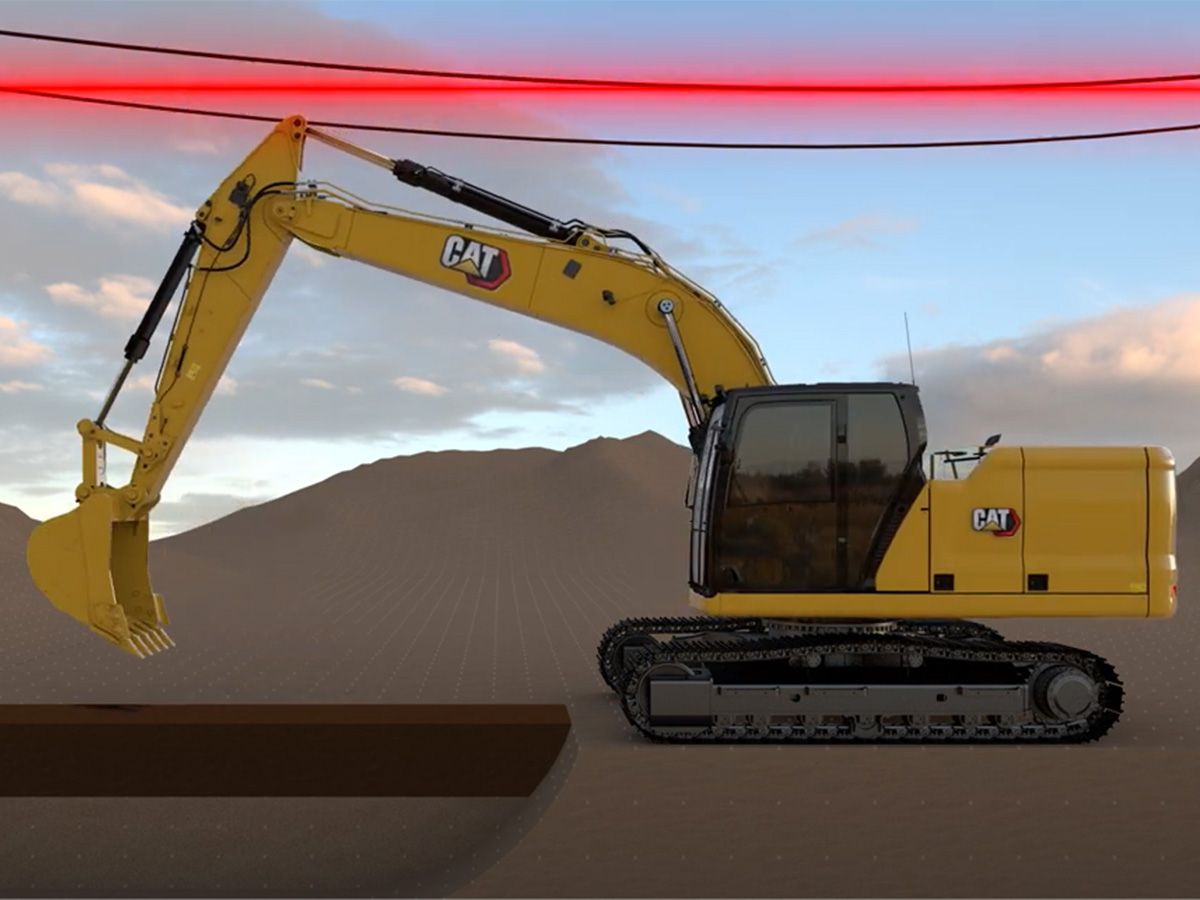 Cat 2D E-fence for Excavators | H-CPC