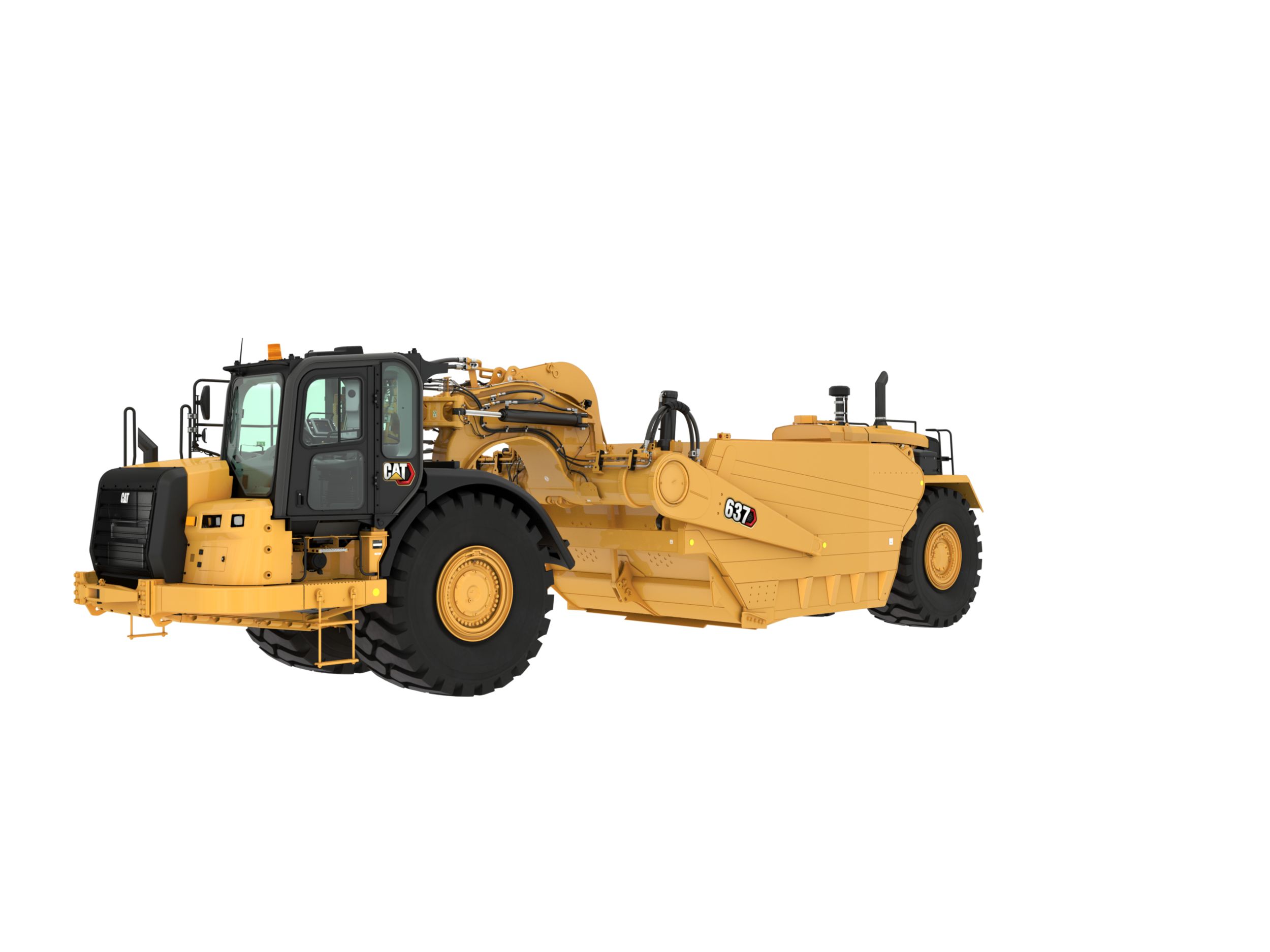 Caterpillar Cat 637K Scraper with Coal Bowl - CCM 1:48 Scale