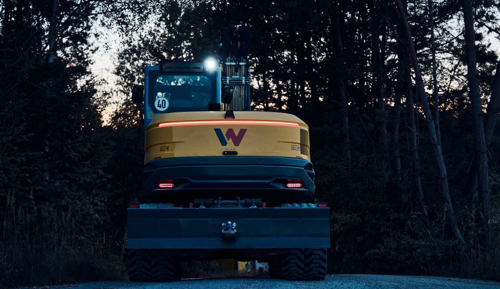 Wacker Neuson mobile excavator