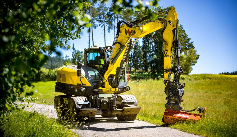 Wacker Neuson mobile excavator