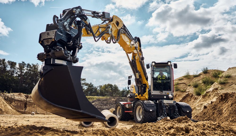 Wacker Neuson mobile excavator