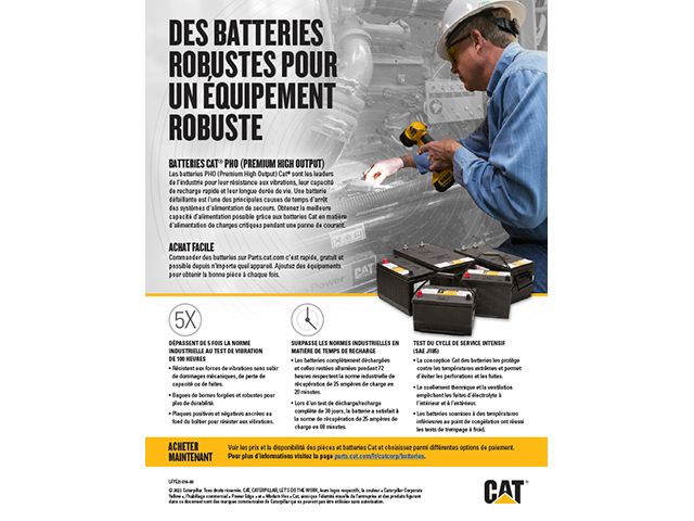 Batteries Cat PHO (PREMIUM HIGH OUTPUT)