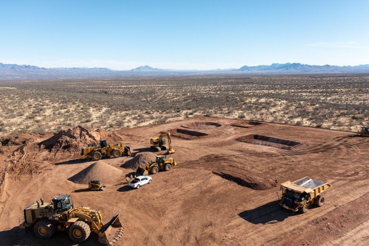 Skilled demonstration instructors work hard to get the site ready for the shoot.