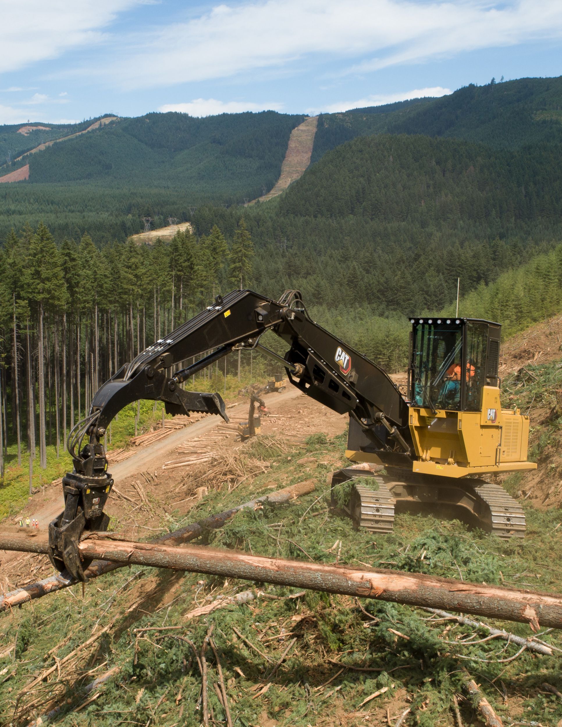 caterpillar logging equipment