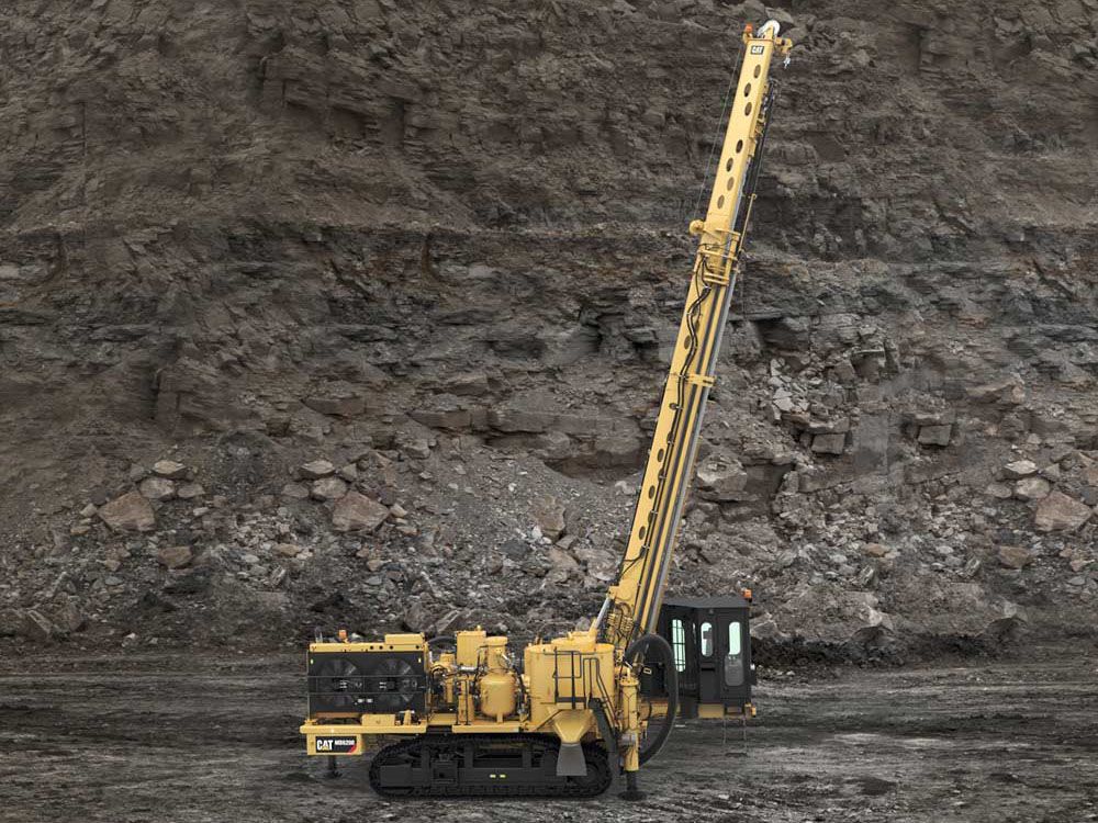 MD6200 Rotary Drill with Mast Down