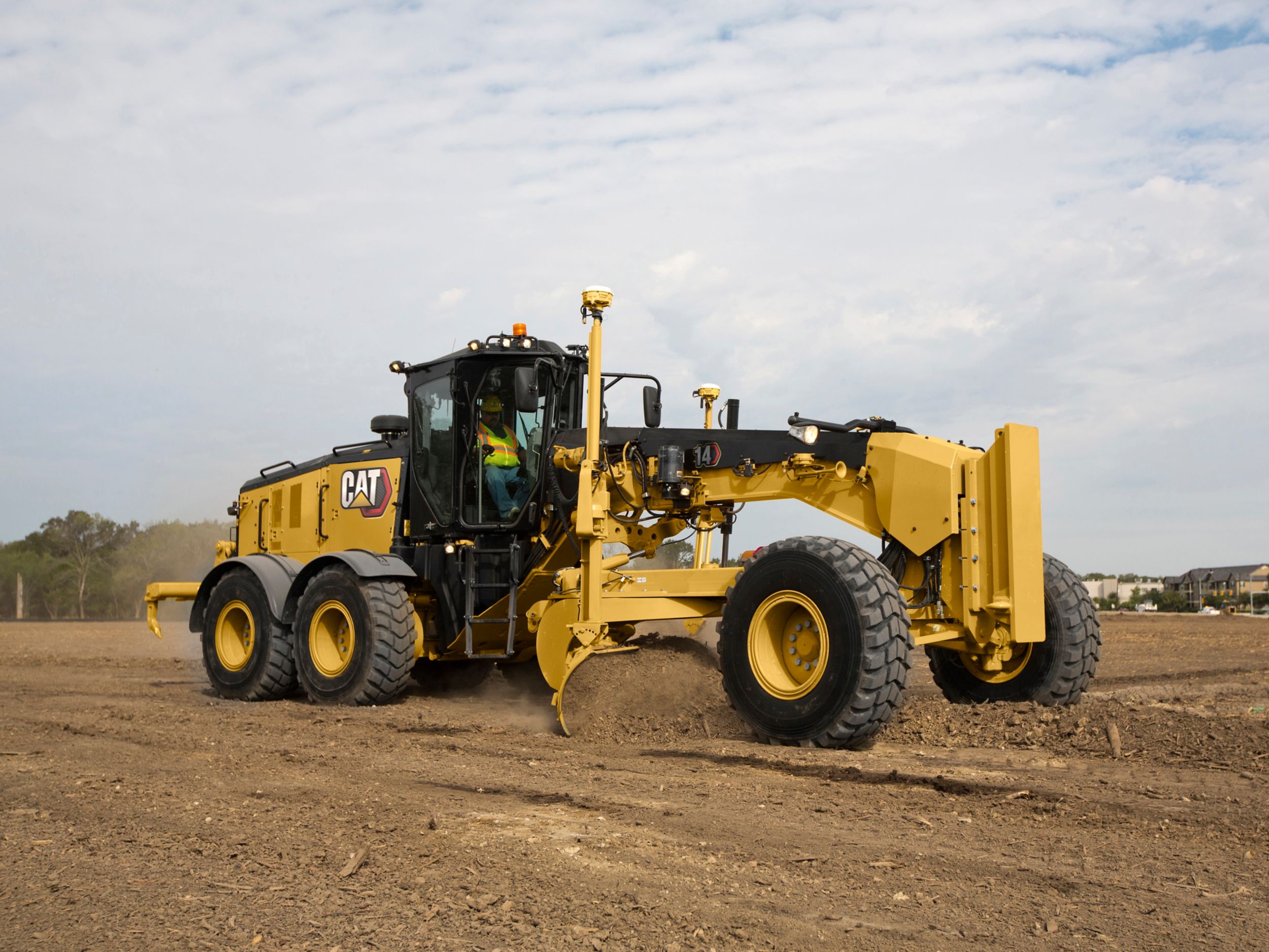 14 Motor Grader moving earth